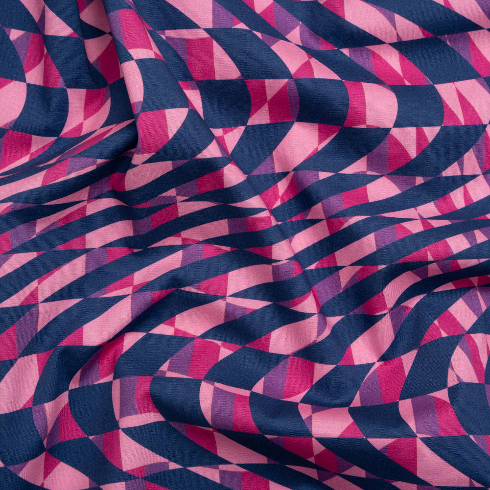 Mood Exclusive Pink Picnic Pantomime Stretch Cotton Poplin