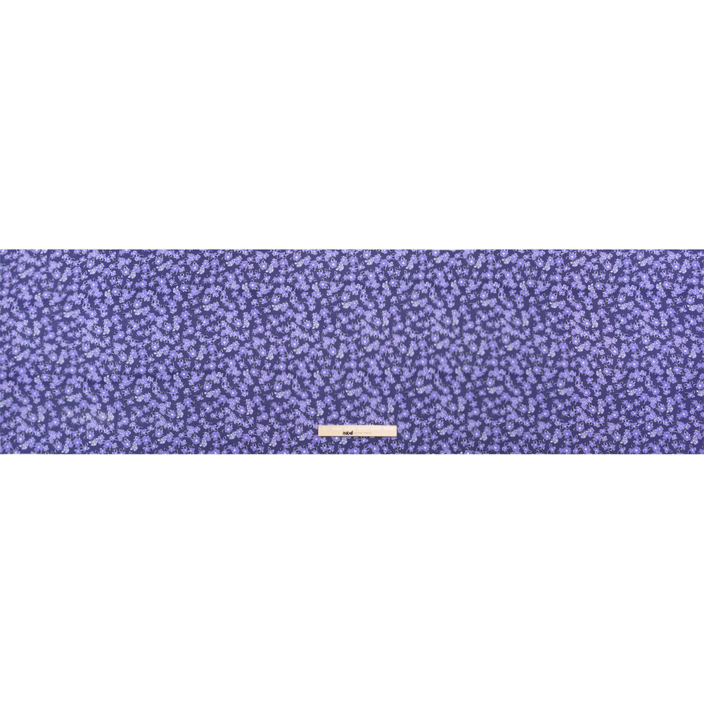Sustainable Viscose Woven Print - Purple Floral - Mood Exclusive Fields at Moher