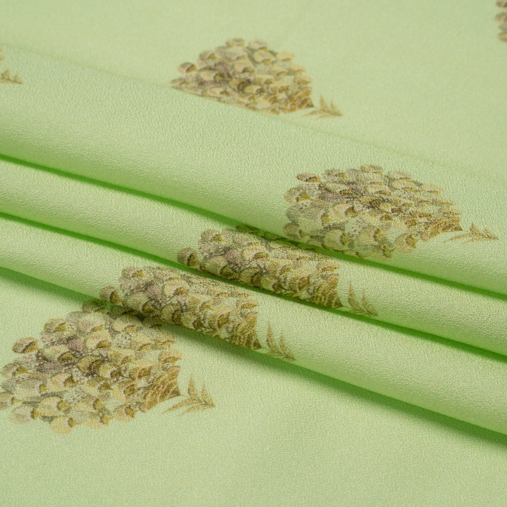 Mood Exclusive Mint Topiary Lane Viscose Crepe