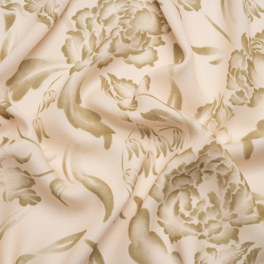 Mood Exclusive Beige Lyme Park Viscose Crepe