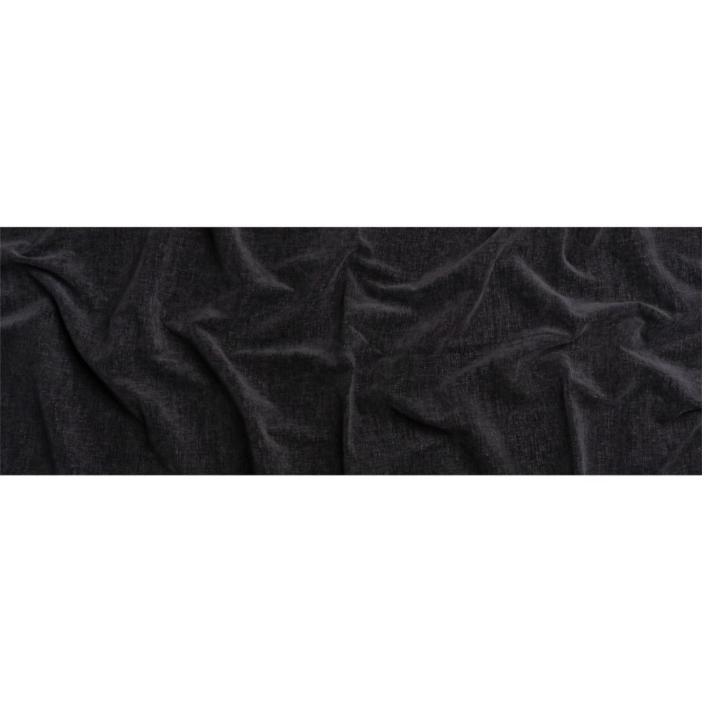 Otta Black Polyester Chenille Woven