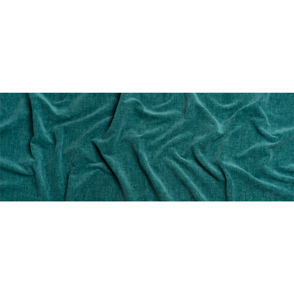 Otta Teal Polyester Chenille Woven