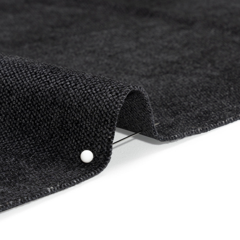 Crypton Ebony Stain Resistant Performance Upholstery Chenille Woven