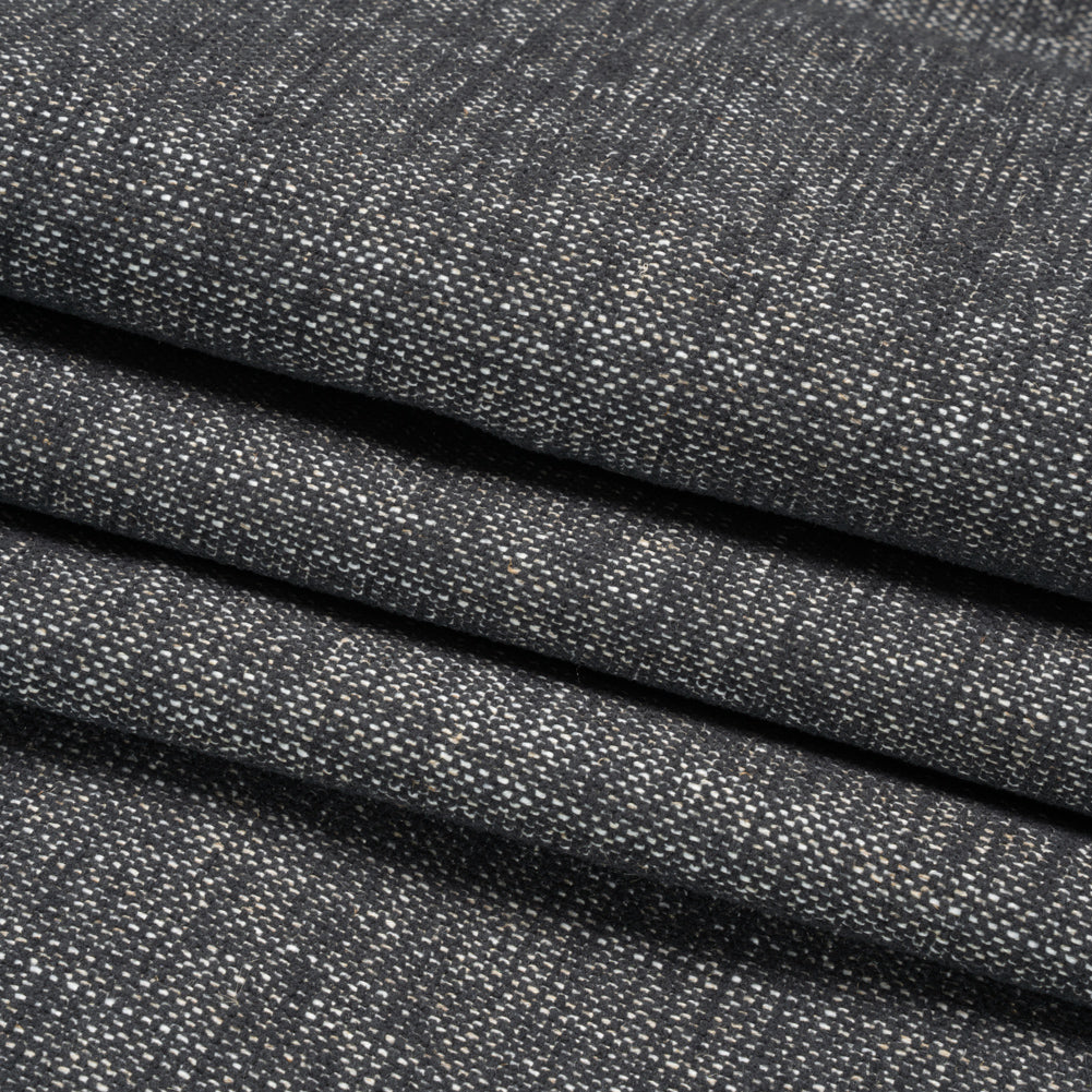 Crypton Charcoal Stain Resistant Polyester and Linen Chenille Upholstery Woven