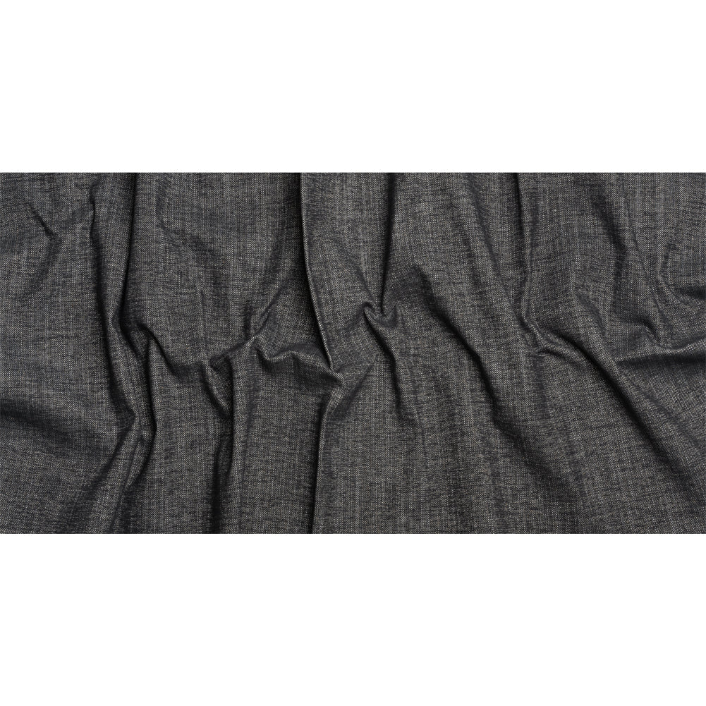 Crypton Charcoal Stain Resistant Polyester and Linen Chenille Upholstery Woven