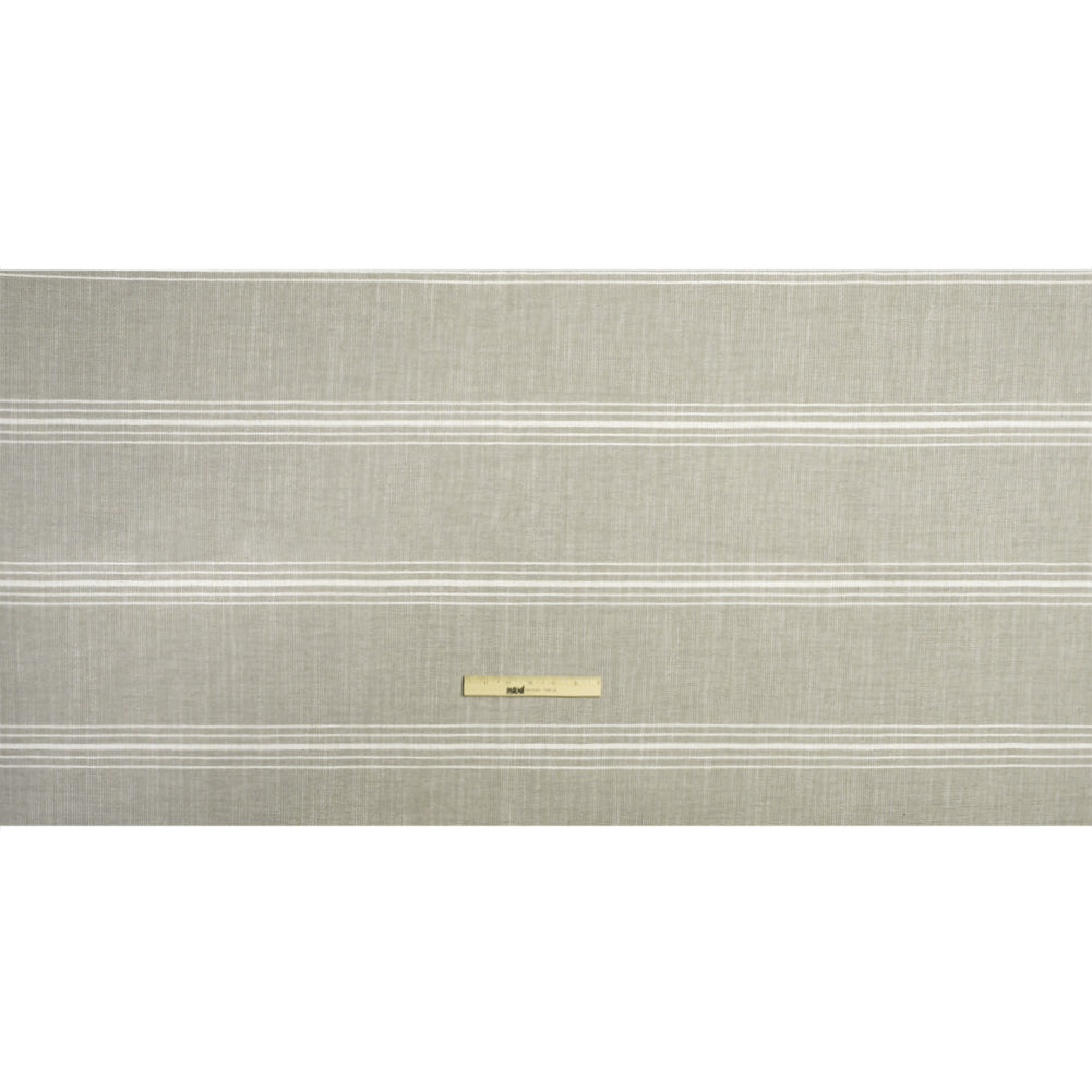 Crypton Stone Striped Stain Resistant Polyester and Linen Chenille Upholstery Woven
