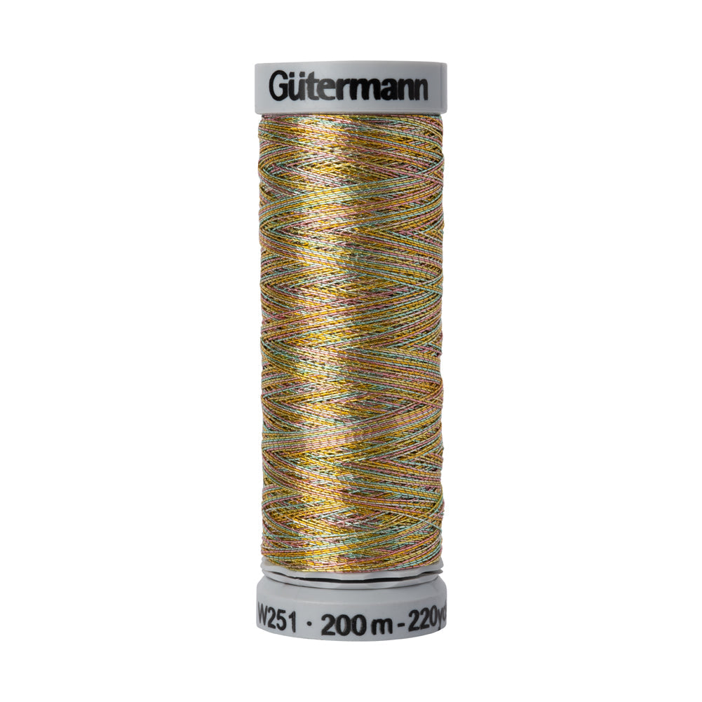 Gutermann Metallic Thread 200m - 9880 Variegated Summer Day