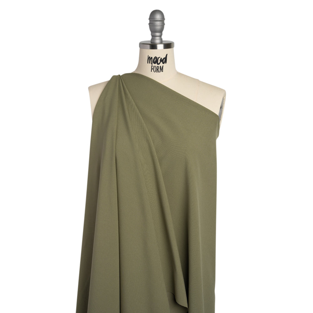 Polyester Interlock Knit - Light Olive Green