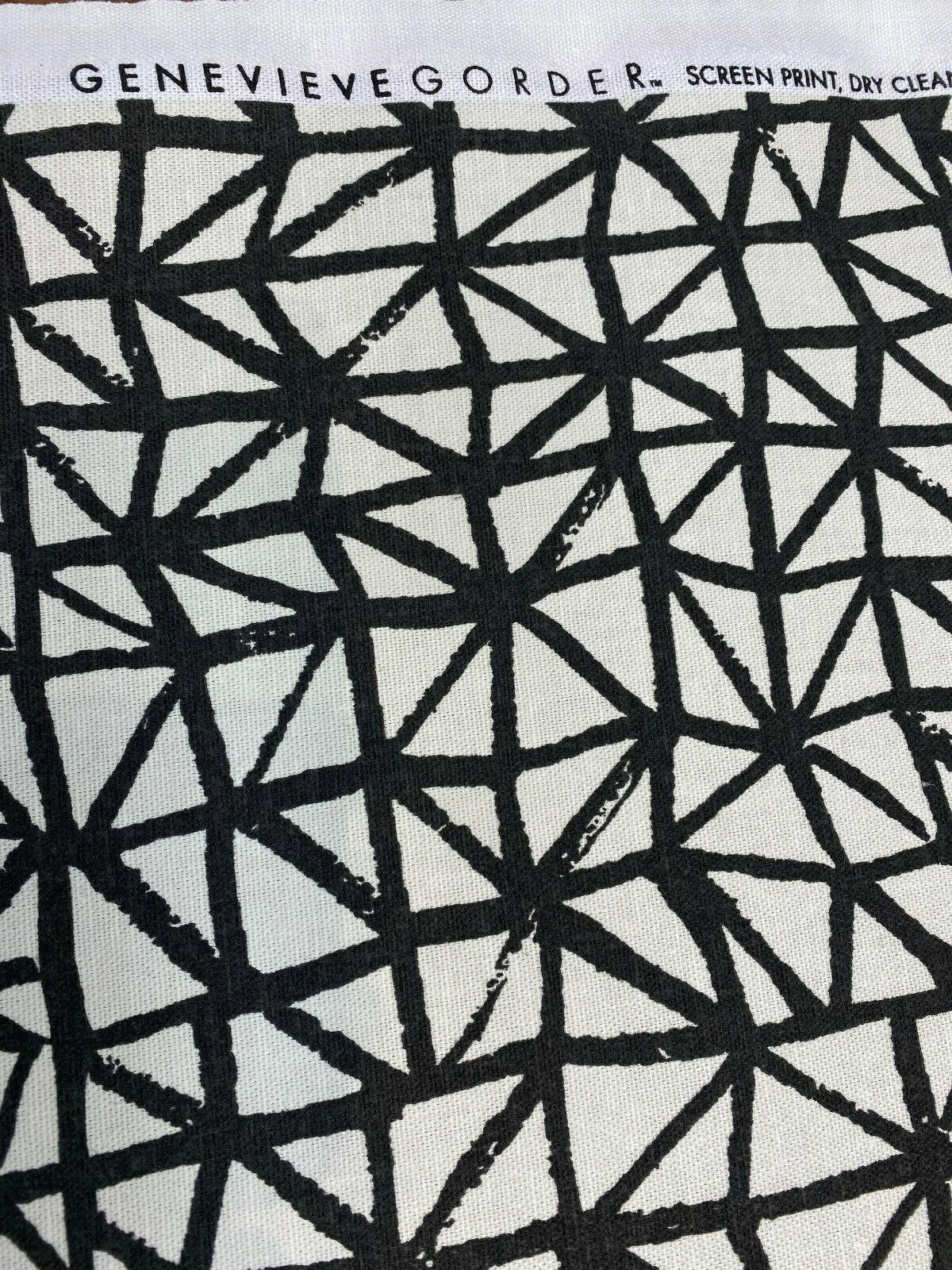 Waverly Genevieve Gorder Lattice Lace Inked Black Cotton Duck Fabric - Black/Charcoal And Beige, 54" Width (1 Yard)
