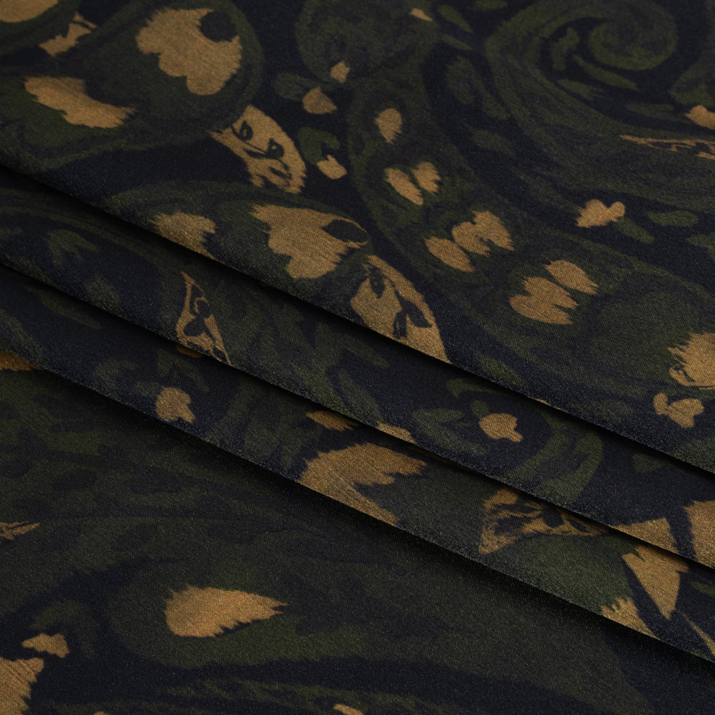 Mood Exclusive Daring Darkness Polyester Satin Faced Crepe