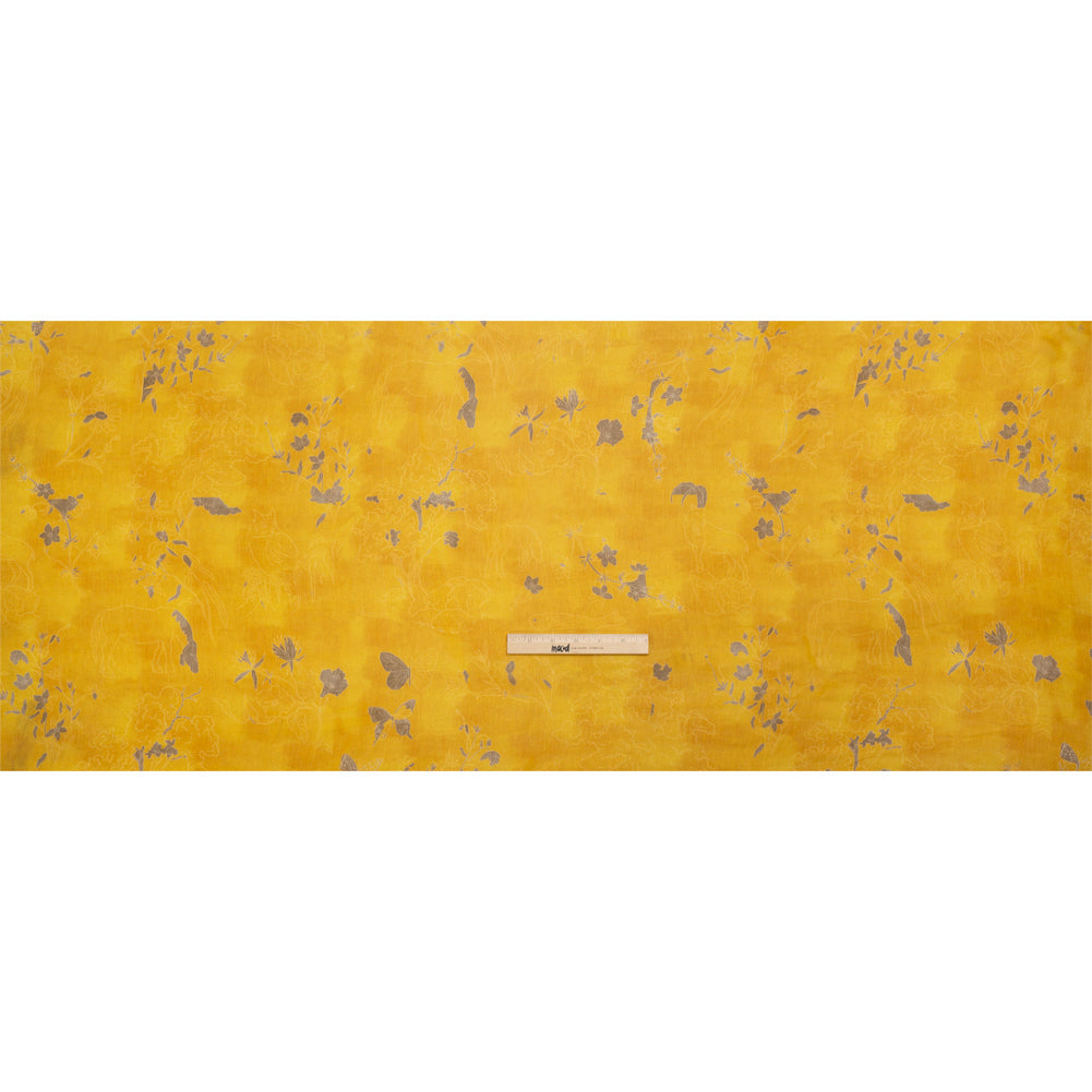 Mood Exclusive Goldenrod Quietly Cascades Viscose Chiffon