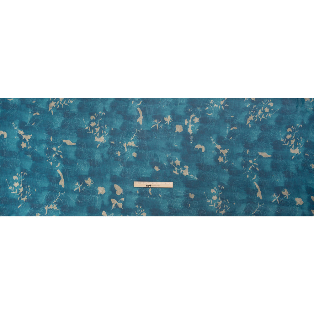 Mood Exclusive Indigo Quietly Cascades Viscose Chiffon