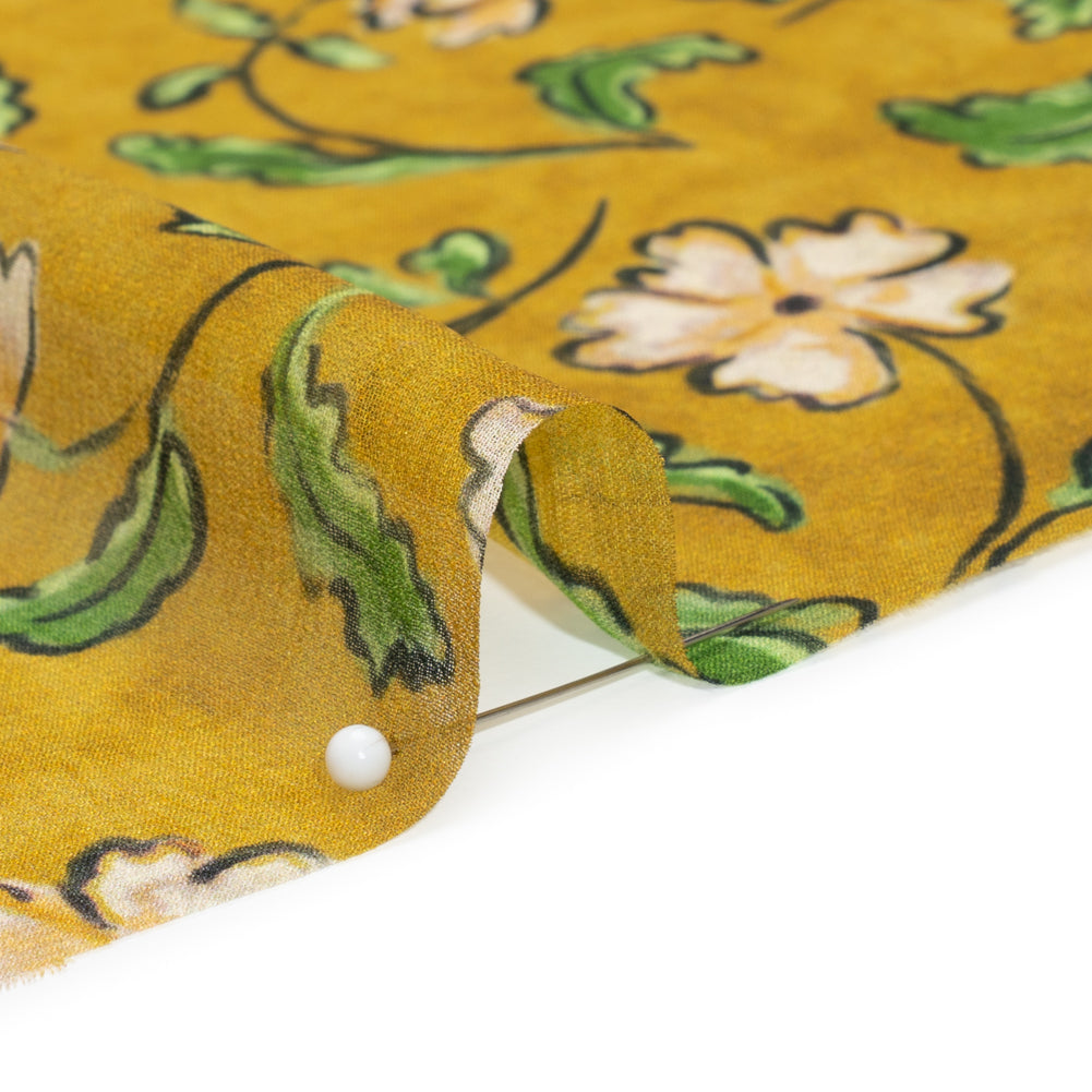 Mood Exclusive Yellow Beautiful Fool Viscose Chiffon