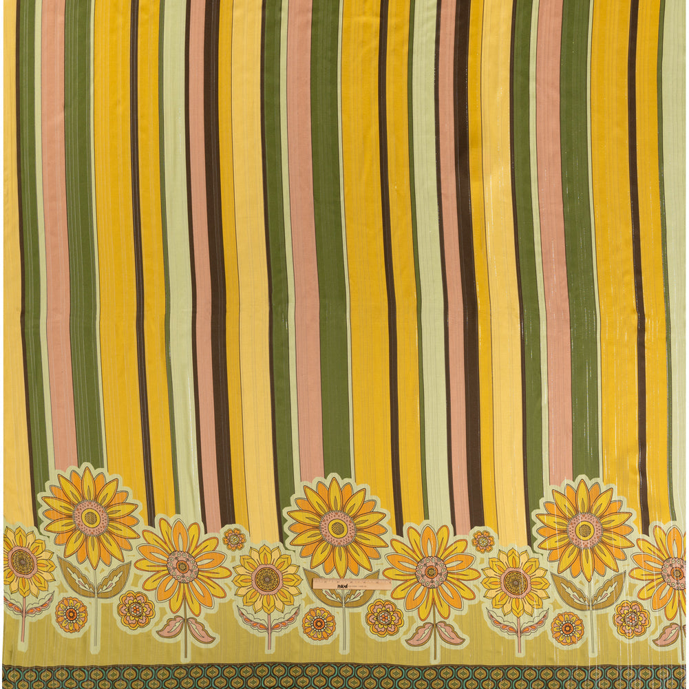 Mood Exclusive Matilda's Garden Metallic Striped Viscose Dobby Panel