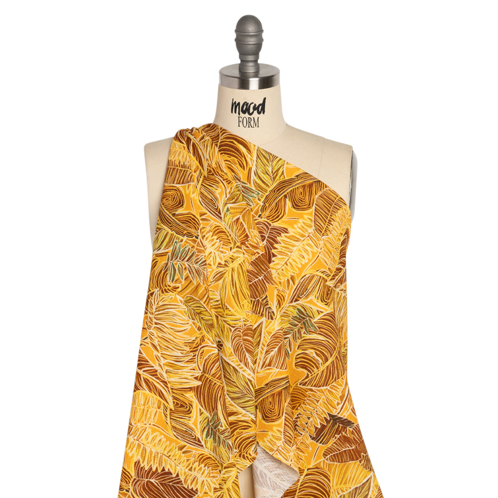 Mood Exclusive Goldenrod Tropic of Capricorn Slubbed Gauzy Cotton Woven