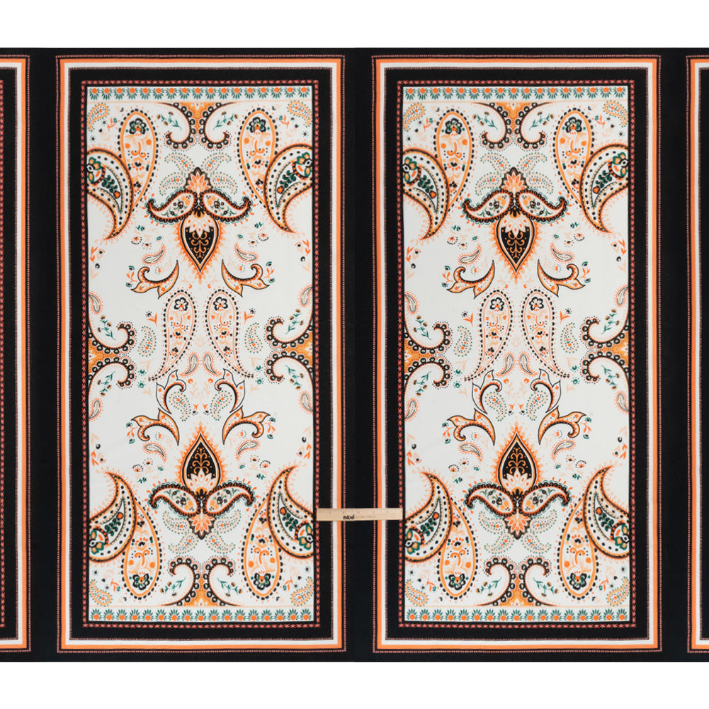 Mood Exclusive Black Whimsical Wardrobe Slubbed Gauzy Cotton Woven Panel