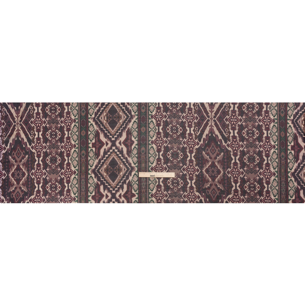 Mood Exclusive Plum Maze Markings Viscose Chiffon