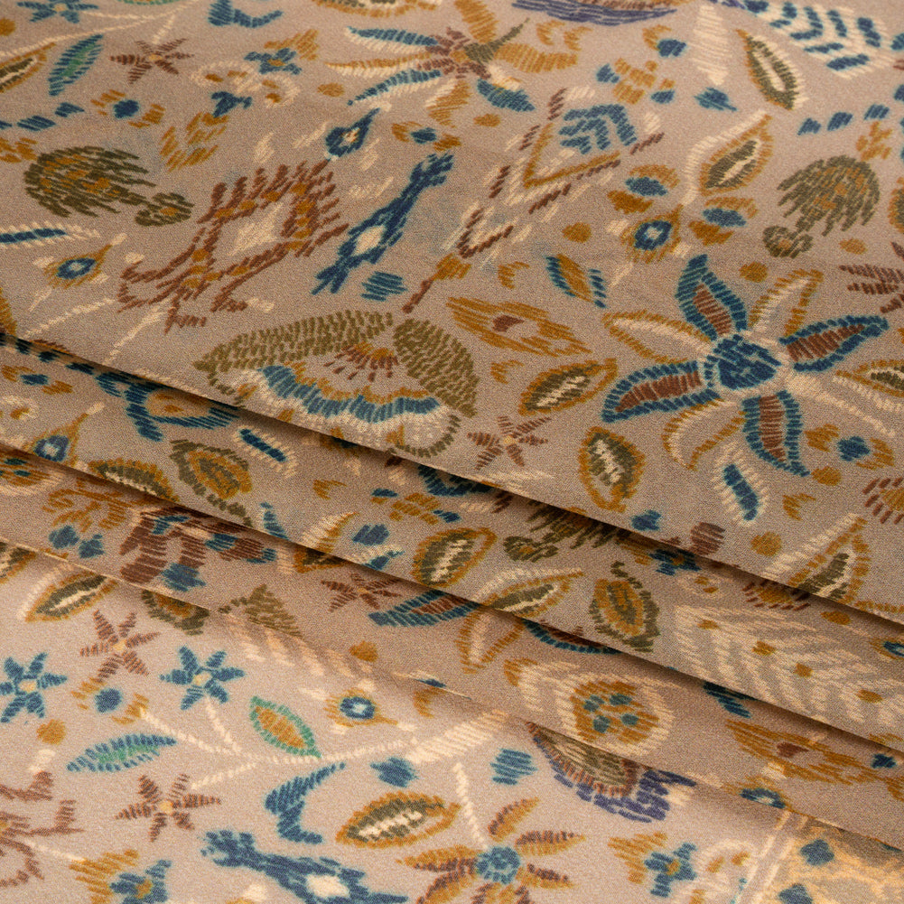 Mood Exclusive Beige My Embroidered Life Viscose Chiffon Panel