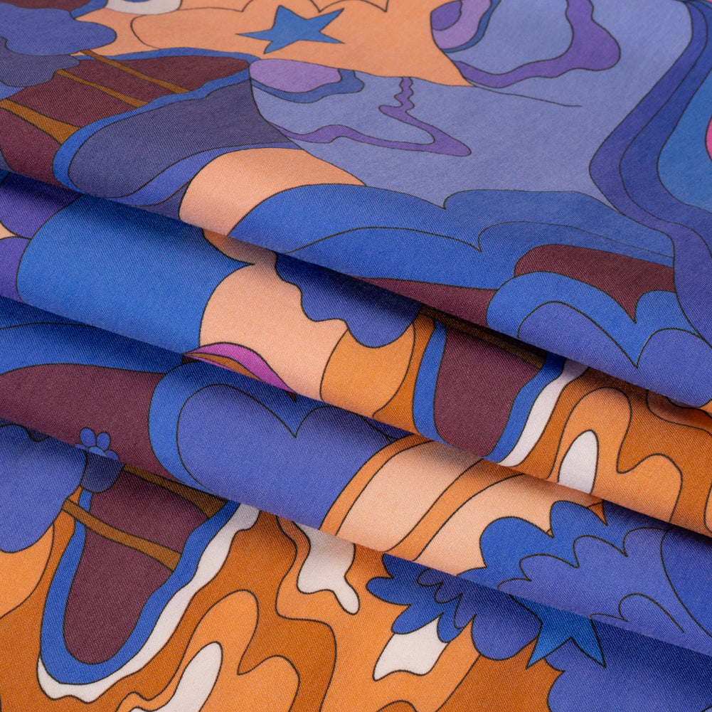 Mood Exclusive Over the Moon Stretch Viscose and Polyamide Twill