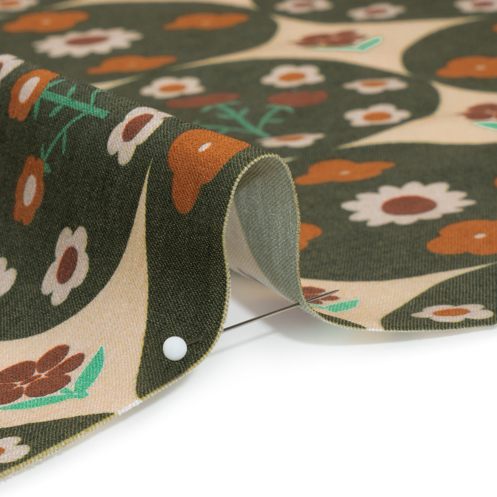 Mood Exclusive Polka Dot Lawn Stretch Viscose and Polyamide Twill