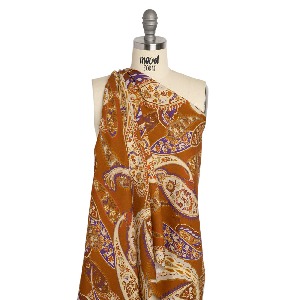 Mood Exclusive Brown Sugar Plum Viscose Twill