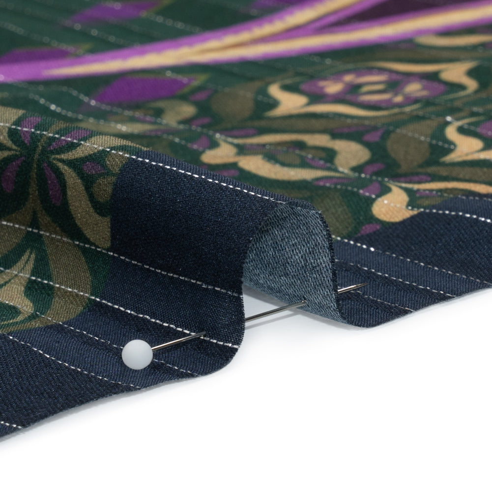 Mood Exclusive Pretty for Paisley Metallic Striped Viscose Dobby