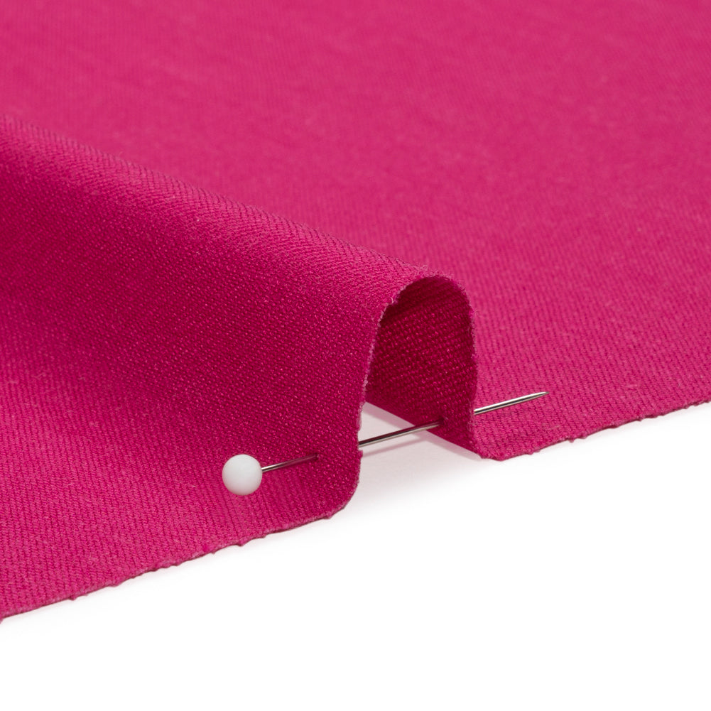 Stretch Linen Woven - Raspberry - Asturias Collection