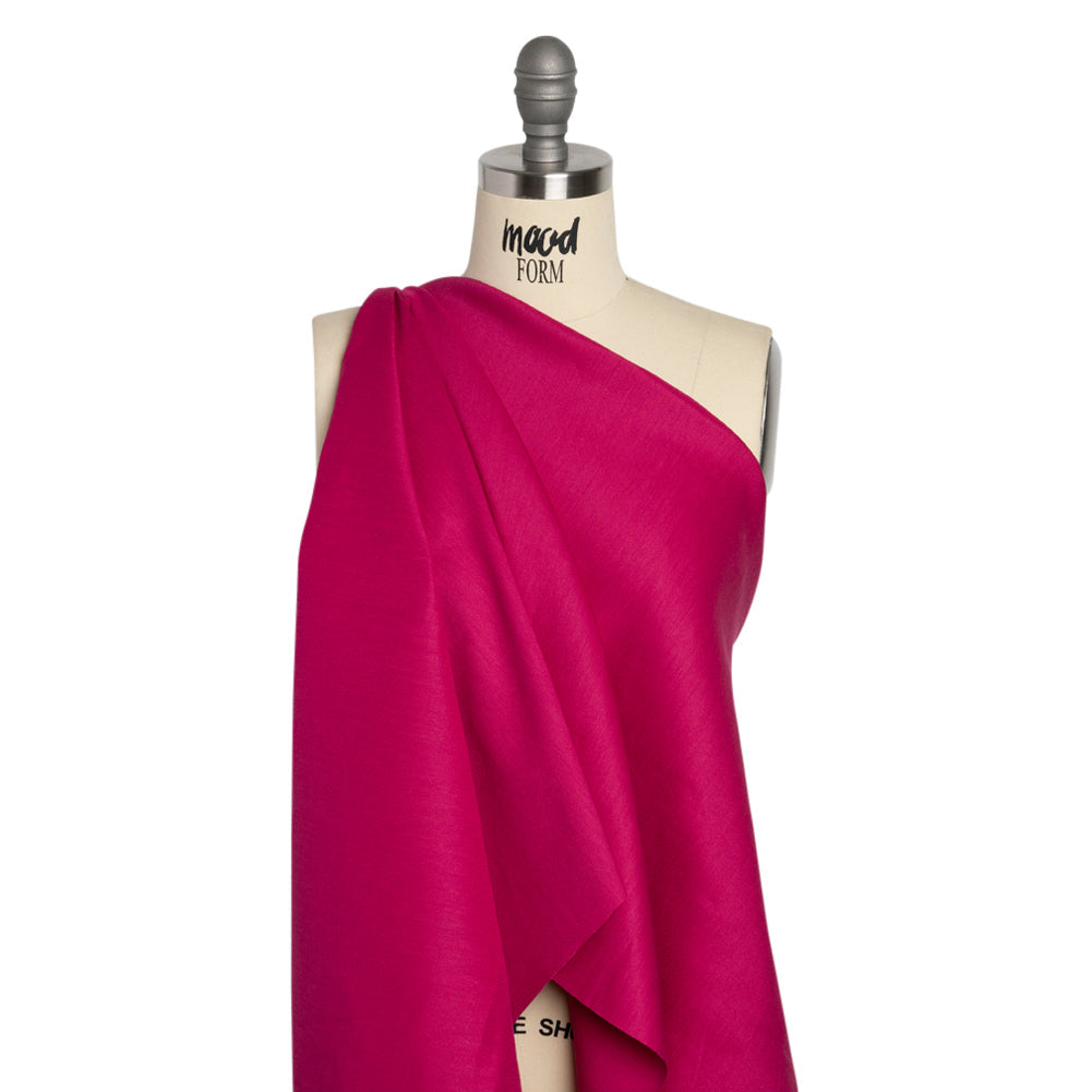 Stretch Linen Woven - Raspberry - Asturias Collection