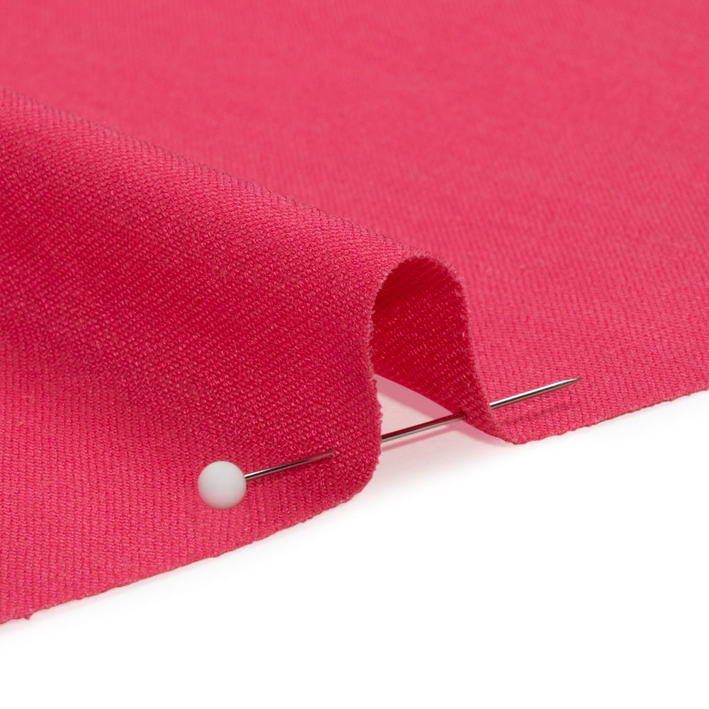 Stretch Linen Woven - Lipstick - Asturias Collection