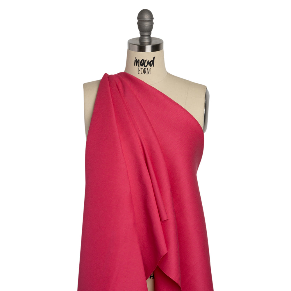 Stretch Linen Woven - Lipstick - Asturias Collection