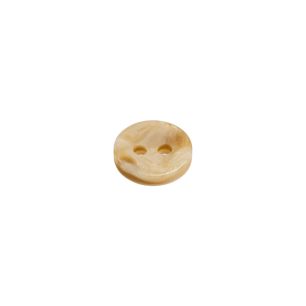 Beige Marbled Shell 2-Hole Button - 16L/10mm
