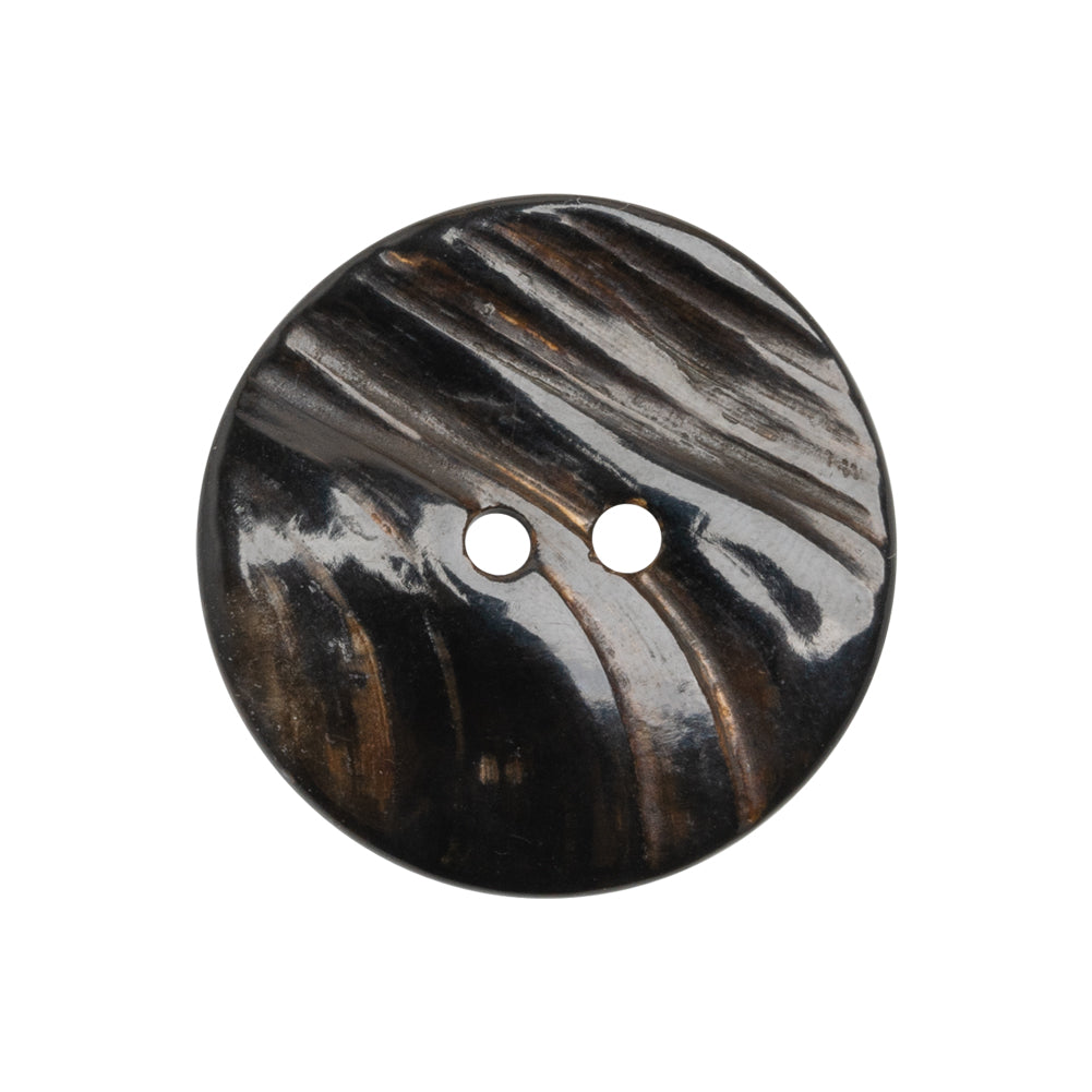 Iridescent Brown Organic Shell 2-Hole Button - 40L/25.5mm