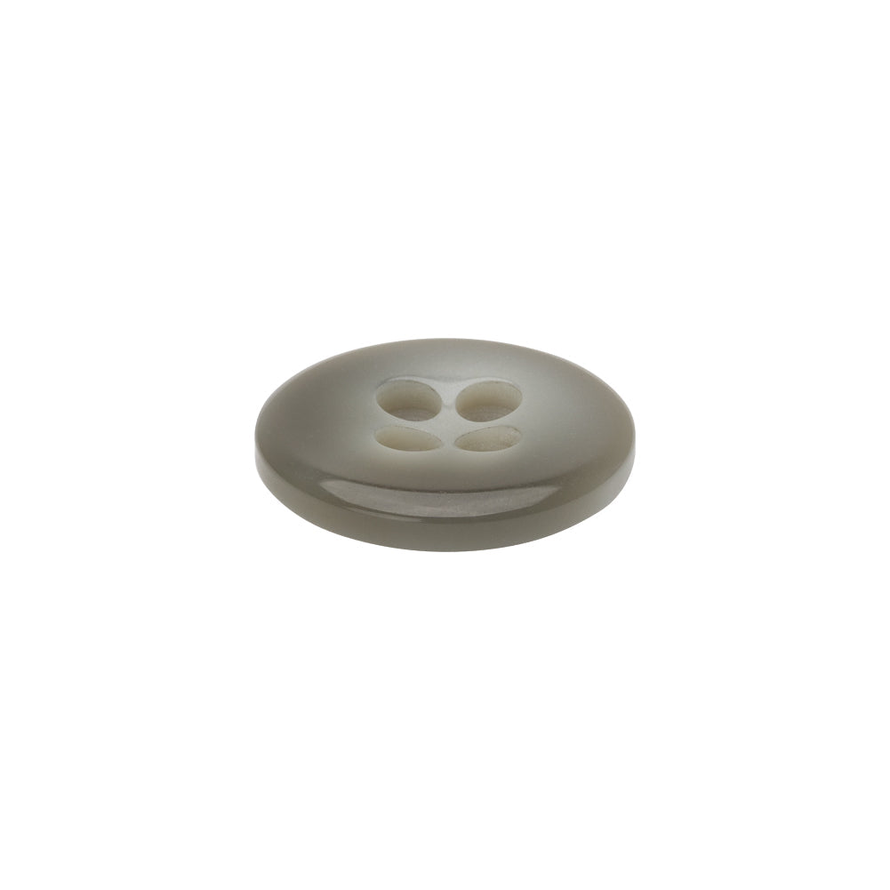 Gray Shimmering 4-Hole Plastic Button - 28L/18mm