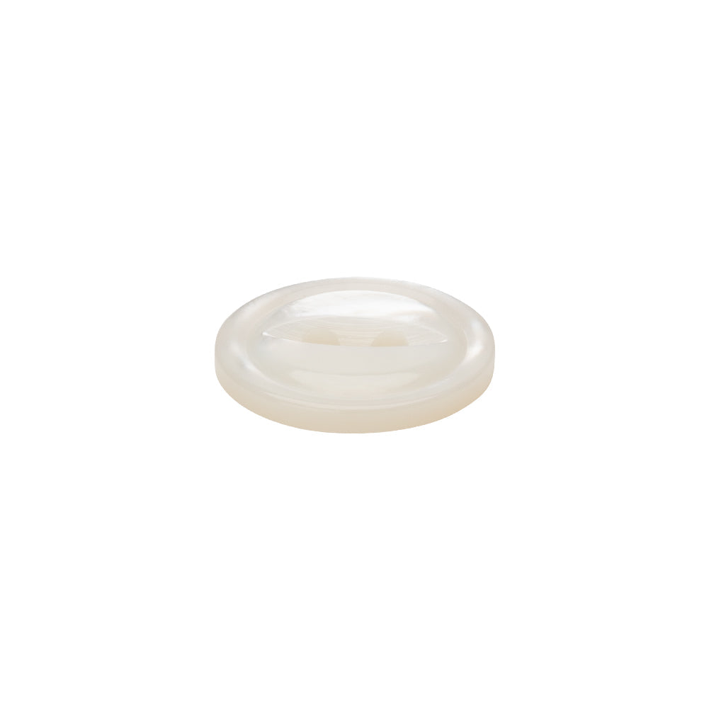 White Iridescent Fisheye 2-Hole Mother of Pearl Button - 24L/15mm
