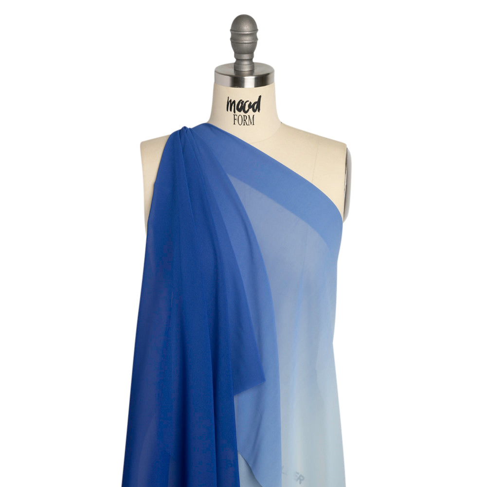 Ombre Polyester Chiffon - Sky - Sammi Collection