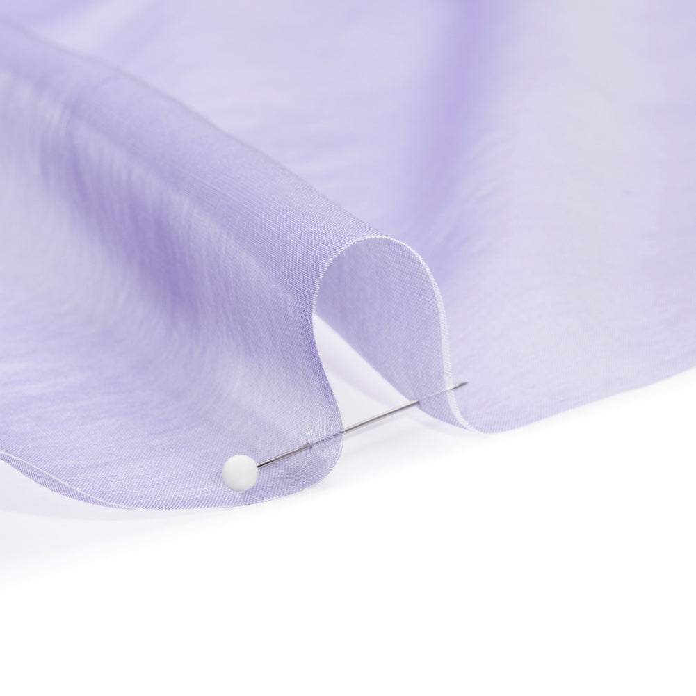 Chiffon-Like Silk Voile - Lavender and Silver Iridescent - Adelaide Collection
