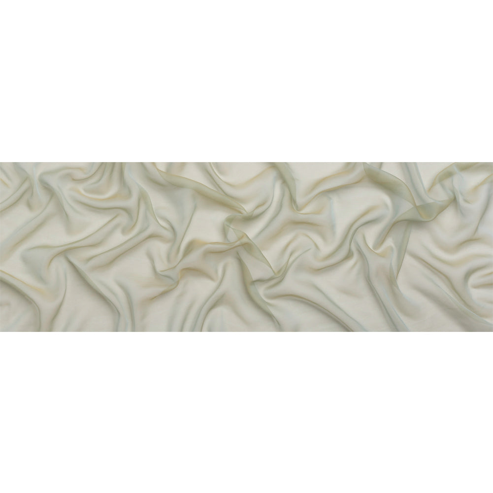 Chiffon-Like Silk Voile - Gray and Tan Iridescent - Adelaide Collection