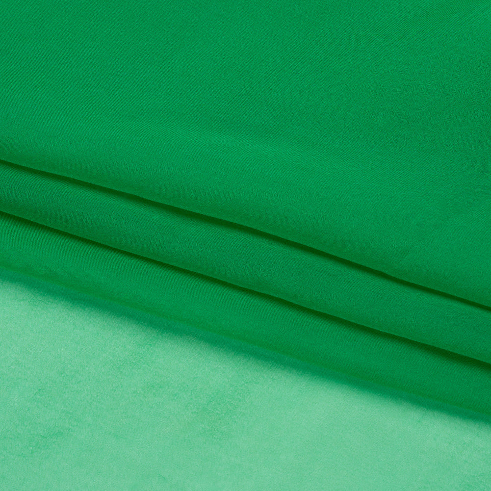 Chiffon-Like Silk Voile - Kelly Green - Adelaide Collection