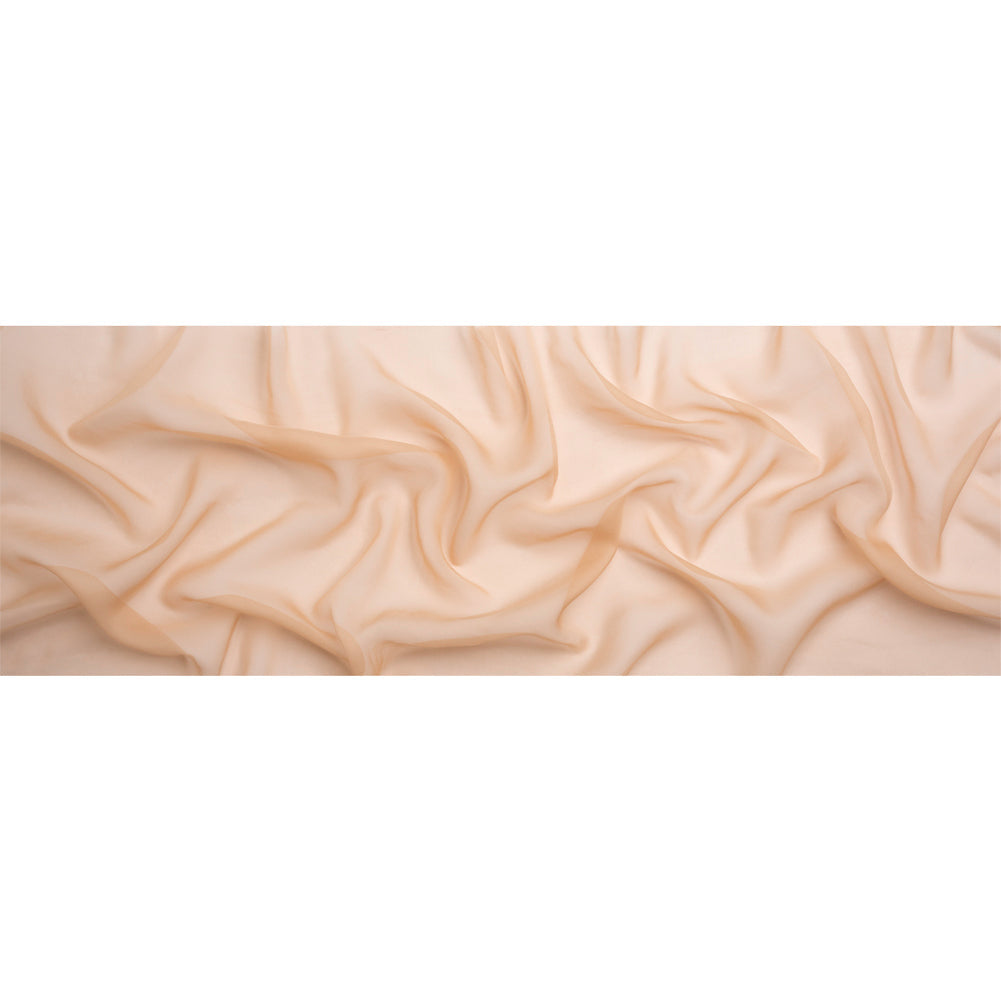 Chiffon-Like Silk Voile - Nude - Adelaide Collection