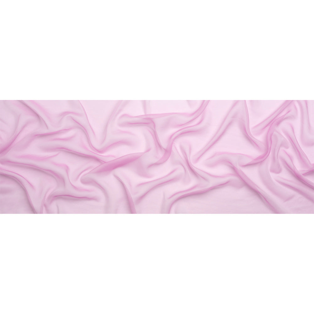 Chiffon-Like Silk Voile - Tulip and White Iridescent - Adelaide Collection