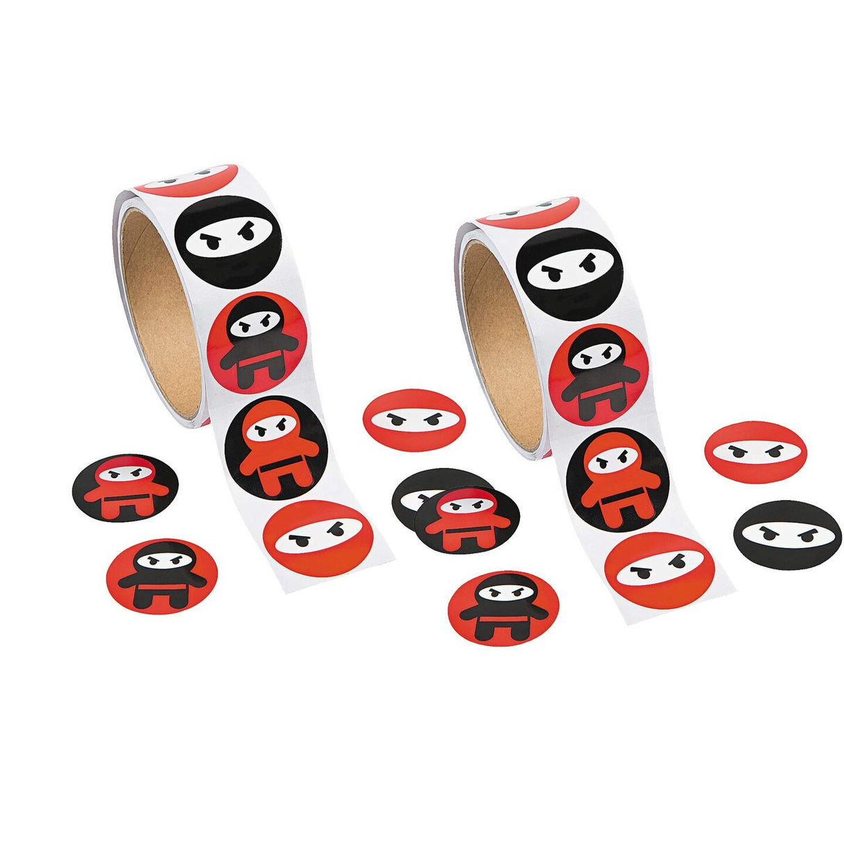 Ninja Sticker Roll 100 Pieces 1 3/4 Inch