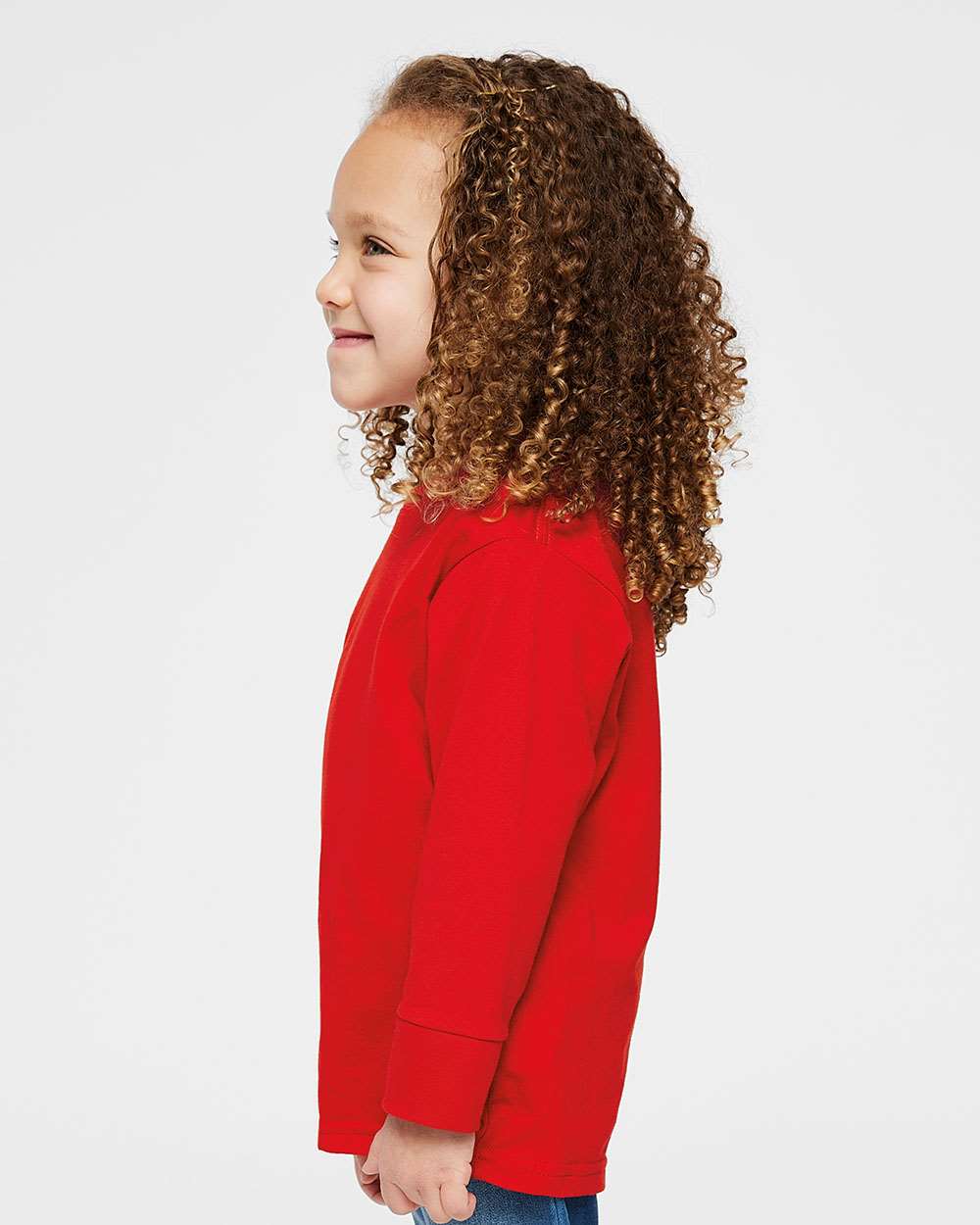 RADYAN® Toddler Fine Jersey Crewneck Long Sleeve Tee - 3302