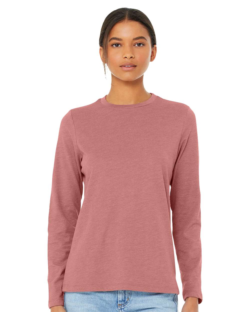 BELLA + CANVAS® Women’s Jersey Crewneck Long Sleeve Tee