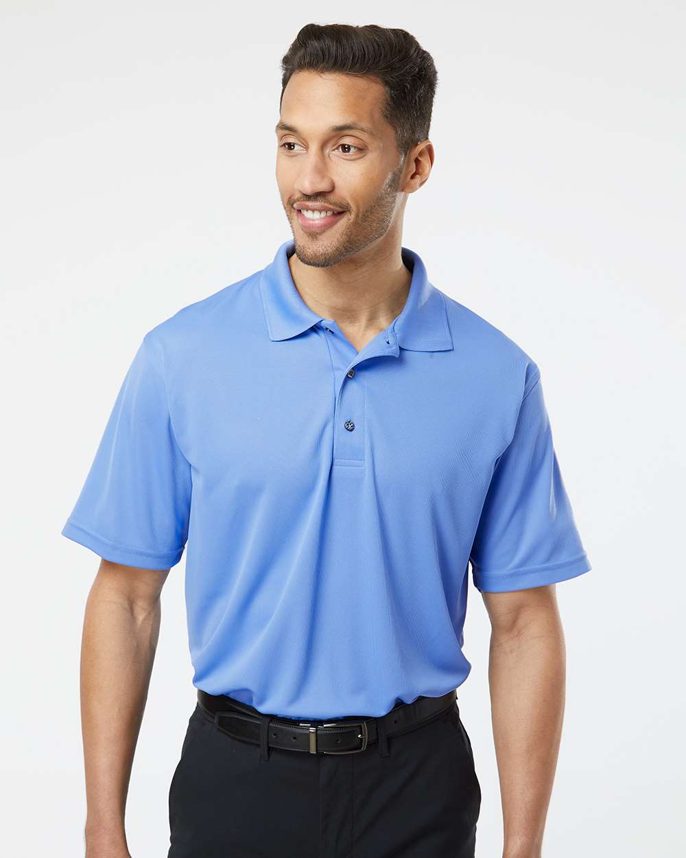Paragon® Men's Saratoga Performance Mini Mesh Polo Short Sleeve T-Shirt