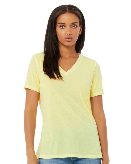 BELLA + CANVAS® Women's Relaxed Triblend Short Sleeve V-Neck T-Shirt