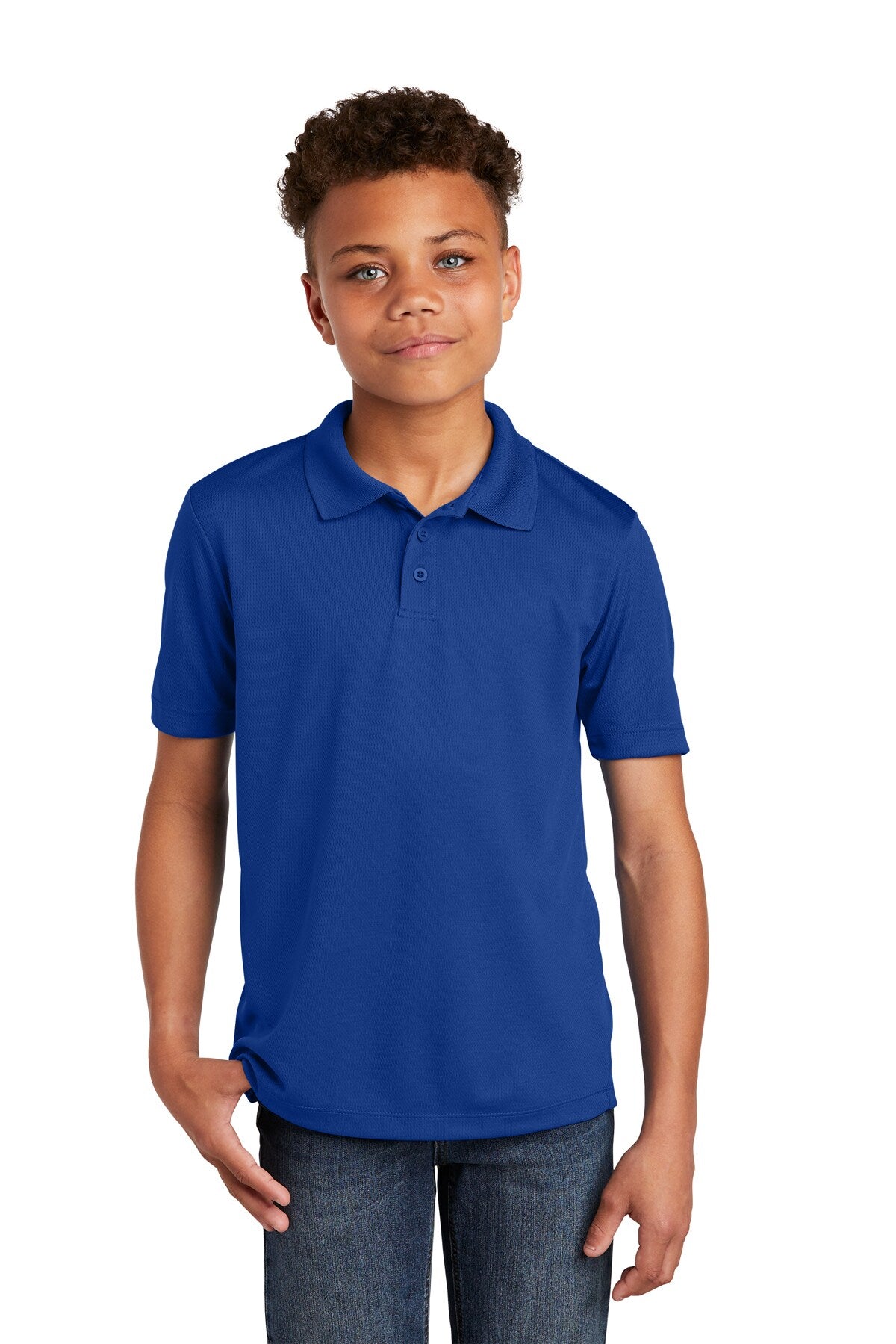 Sport-Tek® Youth Posi Charge Racer Mesh Polo