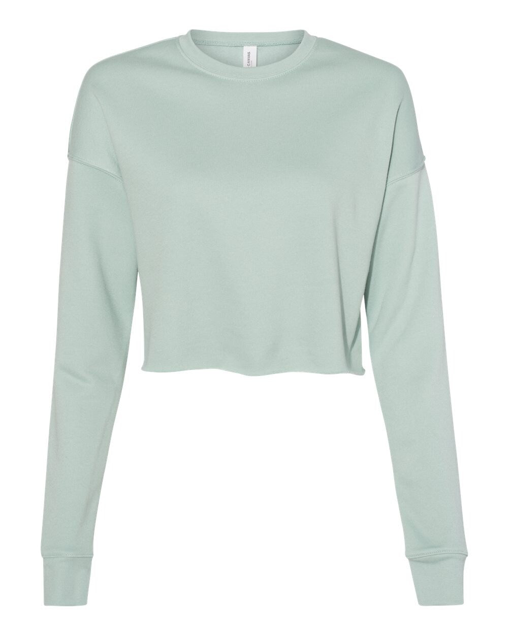 BELLA + CANVAS® Women's Crop Crew Fleece Lightweight Sweatshirt for Everyday Outfit