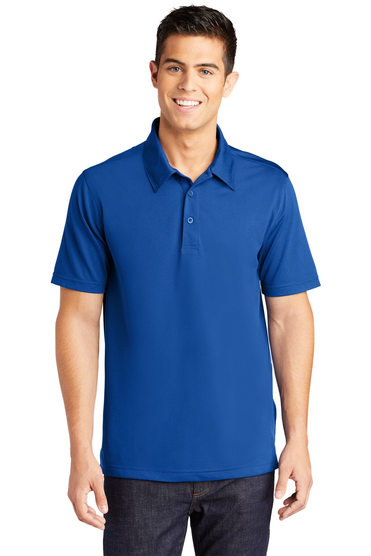 Sport-Tek® PosiCharge Active Textured Collared Short Sleeve Polo