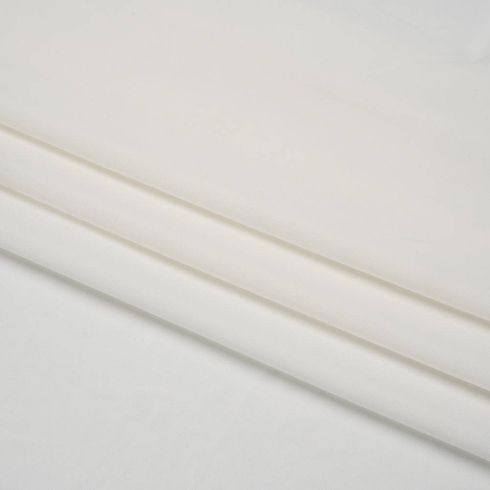 Famous Australian Designer White Stretch Polyester Jersey