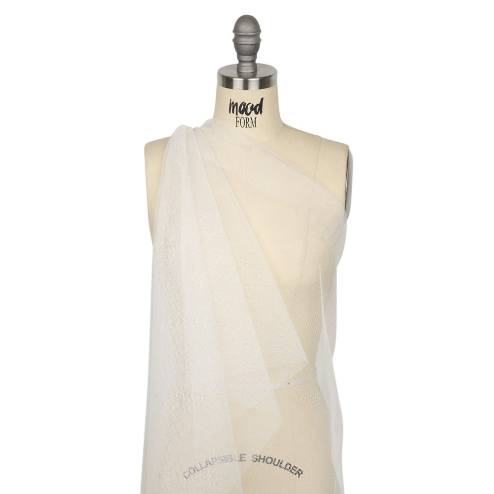 Famous Australian Designer White Polyester Tulle